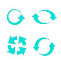 Set of vector universal recycling symbols.