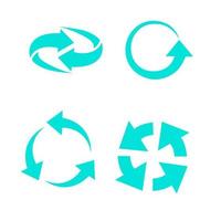 Set of vector universal recycling symbols.