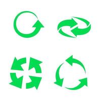 Set of vector universal recycling symbols.