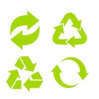 Set of vector universal recycling symbols.