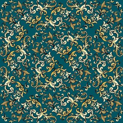 Vector damask vintage baroque scroll ornament swirl. Victorian monogram heraldic shield swirl. Retro floral leaf pattern border foliage antique acanthus calligraphy engraved tattoo. seamless pattern