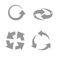 Set of vector universal recycling symbols.