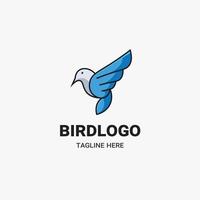 hand drawn bird illustration and logo design vector free