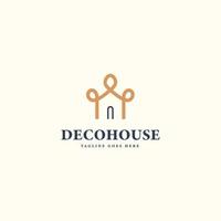 luxury home decoration logo design vector free