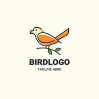 vector de diseño de logotipo de pájaro azul gratis