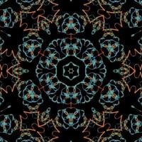 Abstract kaleidoscope background. Beautiful kaleidoscope seamless pattern. Multicolor mosaic texture. Seamless kaleidoscope texture. Unique kaleidoscope design vector
