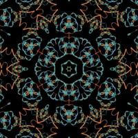 Abstract kaleidoscope background. Beautiful kaleidoscope seamless pattern. Multicolor mosaic texture. Seamless kaleidoscope texture. Unique kaleidoscope design vector