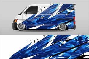 racing car wrap design for vehicle vinyl stickers and automotive company sticker livery vector