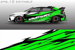 sports car sticker wrap background vector design