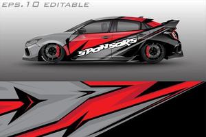 sports car sticker livery vector design