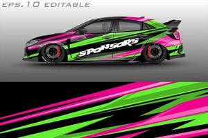 sports car sticker livery vector design