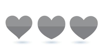 Collection of heart illustration vector