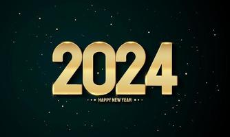 2024 Happy New Year Background Design. Vector Illustration.