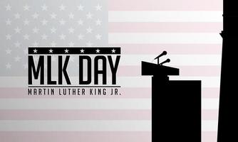 MLK Day Background Design. vector