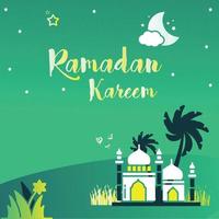 plantilla de diseño de vector de ramadán kareem