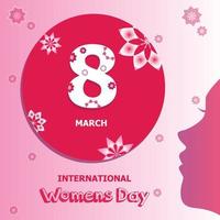 Womens Day banner design template vector