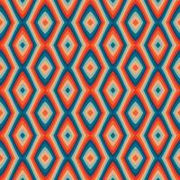 Retro kaleidoscope pattern in the style of the 70s and 60s. Geometric pattern photo