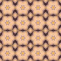 Retro kaleidoscope pattern in the style of the 70s and 60s. Geometric pattern photo