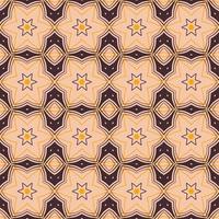 Retro kaleidoscope pattern in the style of the 70s and 60s. Geometric pattern photo