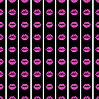 Red Lips seamless pattern. Valentines Day pattern photo