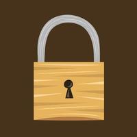 Security lock image vector illustration