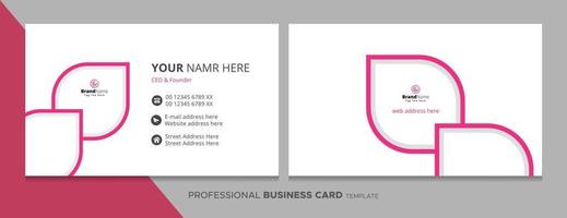 Professional Corporate Business Card Template, Fully Editable vector