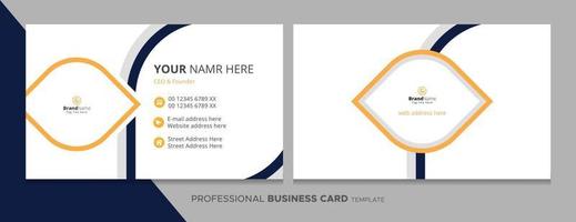 Professional Corporate Business Card Template, Fully Editable vector