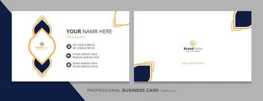 plantilla de tarjeta de presentación corporativa profesional, completamente editable vector