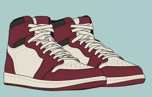 The Most Famous Basketball Shoes vector