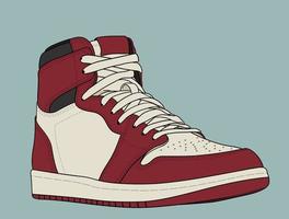 The Most Famous Basketball Shoes vector