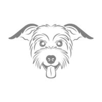 diseño de logotipo de icono de cachorro vector