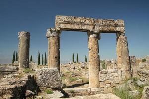 Hierapolis Ancient City in Pamukkale, Denizli, Turkiye photo