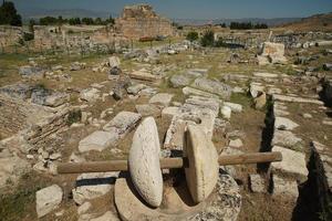 Hierapolis Ancient City in Pamukkale, Denizli, Turkiye photo