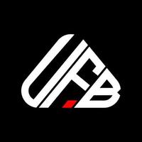 diseño creativo del logotipo de la letra ufb con gráfico vectorial, logotipo simple y moderno de la ufb. vector
