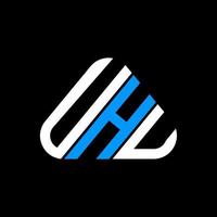 diseño creativo del logotipo de la letra uhu con gráfico vectorial, logotipo simple y moderno de uhu. vector