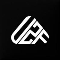 diseño creativo del logotipo de la letra uzf con gráfico vectorial, logotipo simple y moderno de uzf. vector