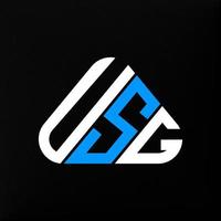 USG letter logo creative design with vector graphic, USG simple and modern logo.