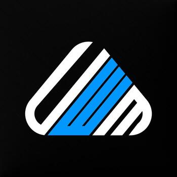 Diseño creativo del logotipo de la letra uwm con gráfico vectorial, logotipo simple y moderno de uwm. vector