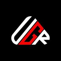 diseño creativo del logotipo de la letra ugr con gráfico vectorial, logotipo simple y moderno de ugr. vector