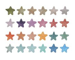 Watercolor vector pattern with color stars. Backdrop pattern for design, paper, fabric.