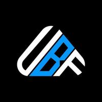 diseño creativo del logotipo de la letra ubf con gráfico vectorial, logotipo simple y moderno de la ubf. vector