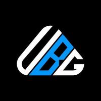 diseño creativo del logotipo de la letra ubg con gráfico vectorial, logotipo simple y moderno de ubg. vector