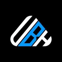 diseño creativo del logotipo de la letra ubh con gráfico vectorial, logotipo simple y moderno de ubh. vector