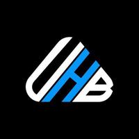 diseño creativo del logotipo de la letra uhb con gráfico vectorial, logotipo simple y moderno de uhb. vector