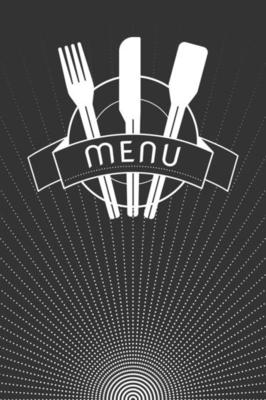 Restaurant menu template design. Modern and retro style. Vector illustration