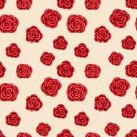 Seamless pattern with roses. Template for fabric, textile, wrapping paper or other vector