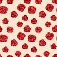 Seamless pattern with roses. Template for fabric, textile, wrapping paper or other vector