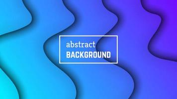 Abstract minimal wave geometric background. Blue wave layer shape for banner, templates, cards. Vector illustration.