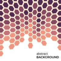 Abstract background with color hexagons elements. Vector illustration.