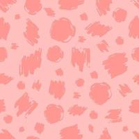 Seamless pattern with pink hand drawn scribble smear. Abstract grunge texture. Vector illustration